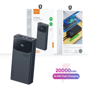 Batería Externa 20000 mAh Carga Rápida 22.5W