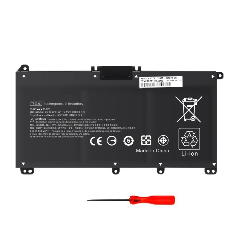Batería para Notebook HP Pavilion TF03XL 11.55V 42Wh
