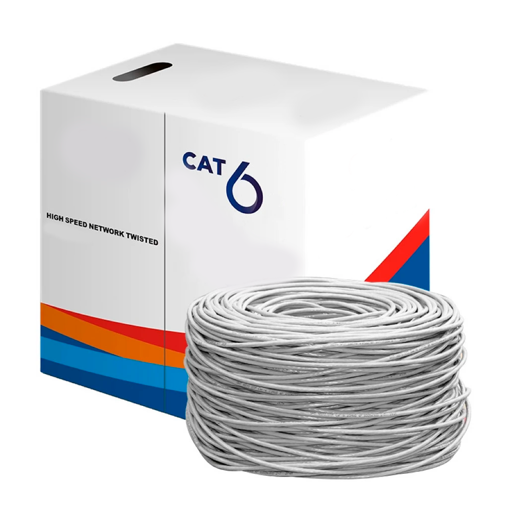 Cable de Red RJ45 Cat6e 100 Metros 4par 23awg Interior