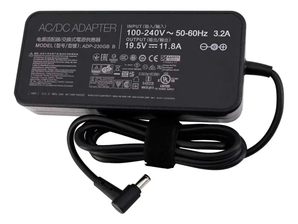 Cargador Notebook para Asus 19.5V 11.8A 230W Plug 6.0x3.7mm