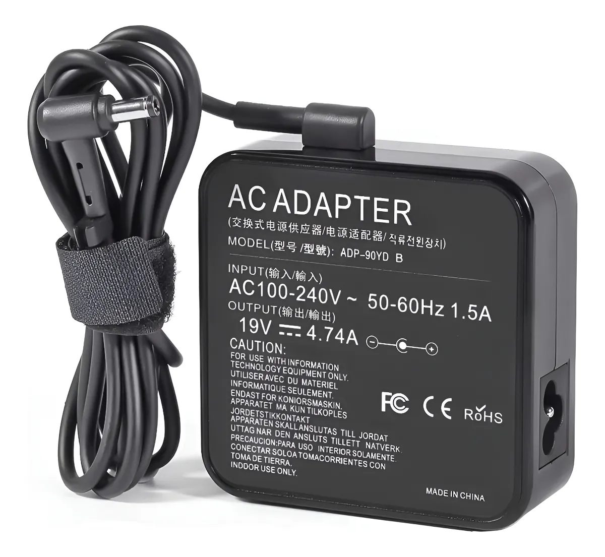 Cargador Notebook para Asus 19V 4.74A 90W Plug 5.5x2.5mm