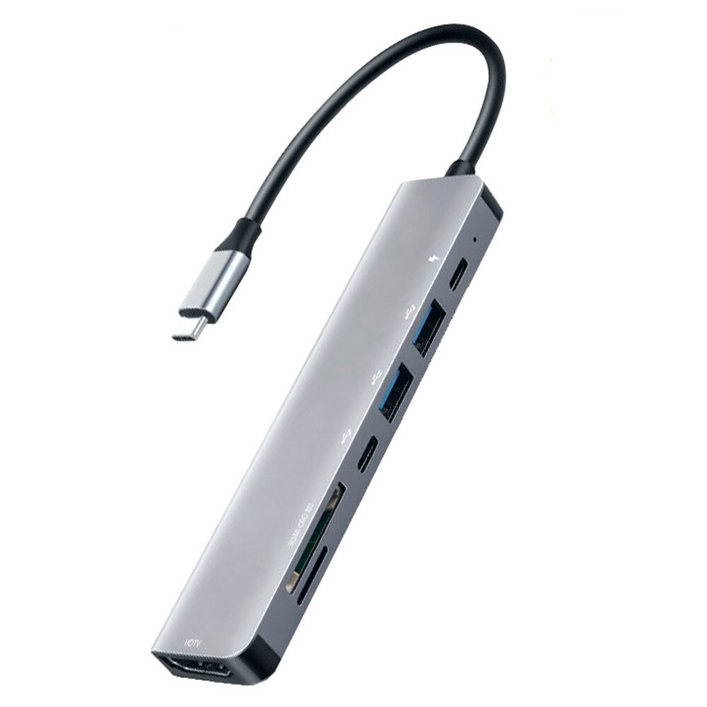 HUB Adaptador USB-C 7 en 1 para Mac MacBook Windows