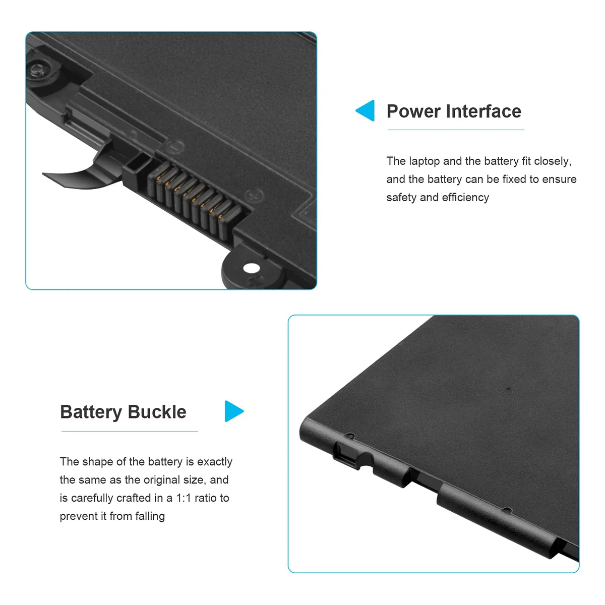 Batería para Notebook HP Elitebook SN03XL 11.4V 44Wh