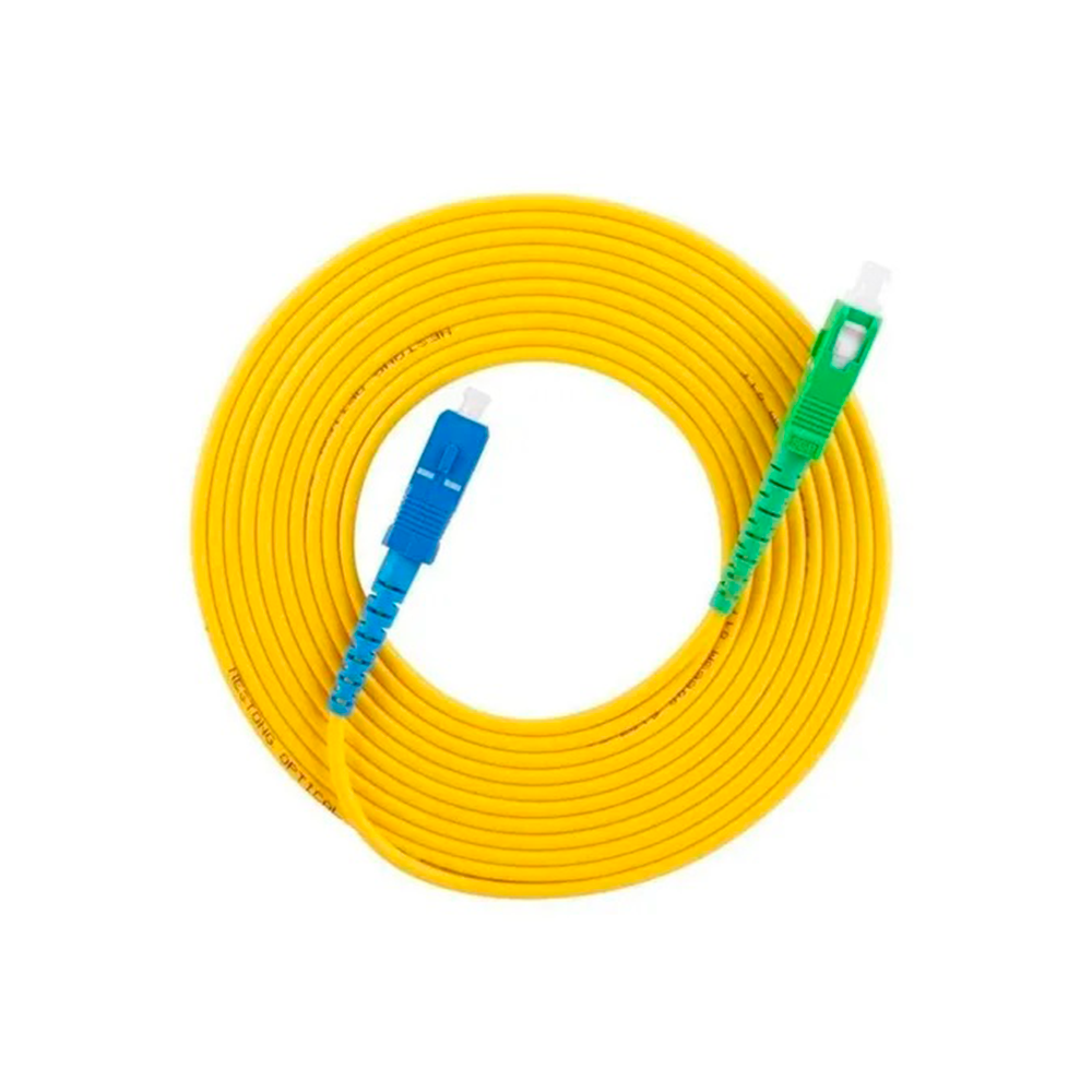 Cable de Fibra Óptica (Patch Cord) para Router con Conectores SC/APC 5 metros