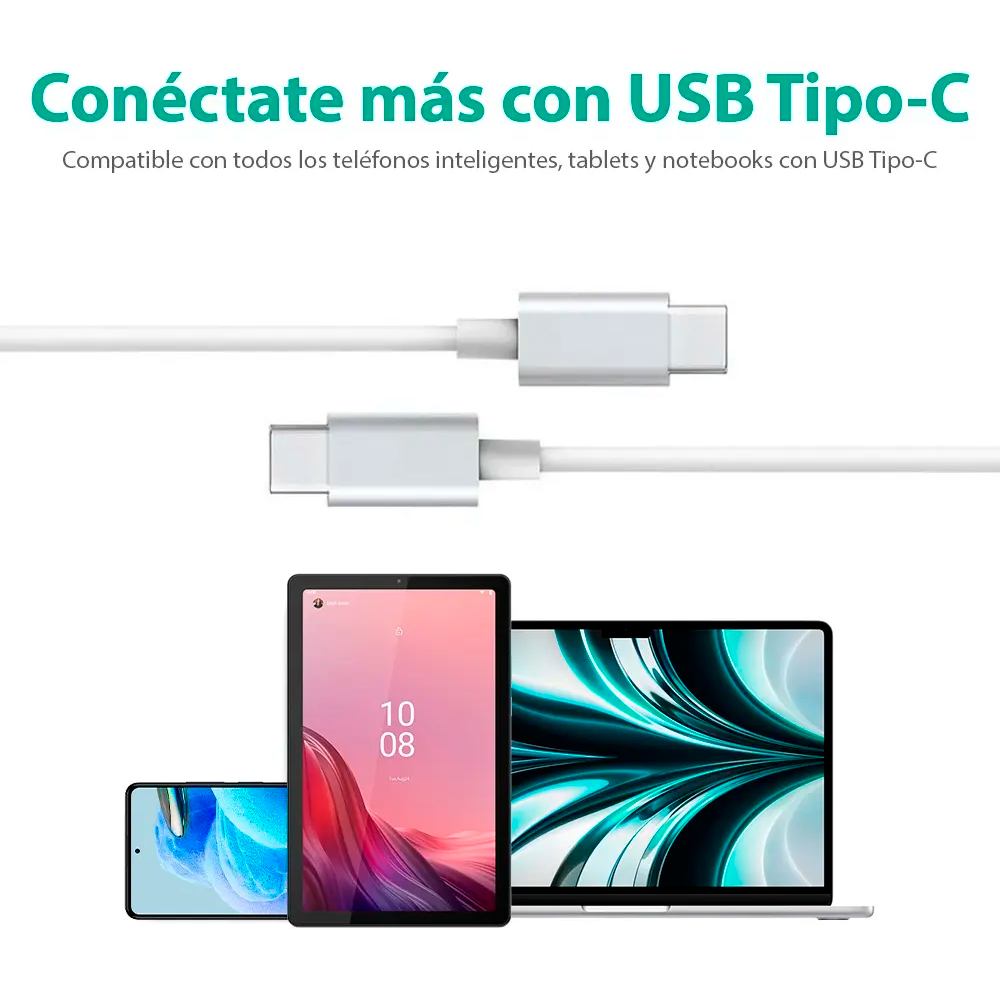 Cable USB-C a USB-C 20W Carga Rápida Pd Qihang