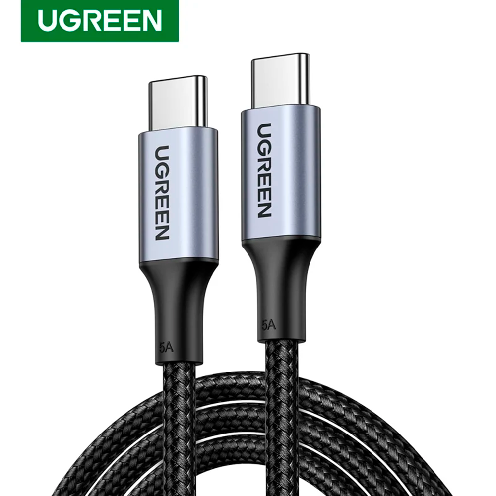 Cable Ugreen USB-C a USB-C 100W 5A Carga para iPhone MacBook iPad de 1m