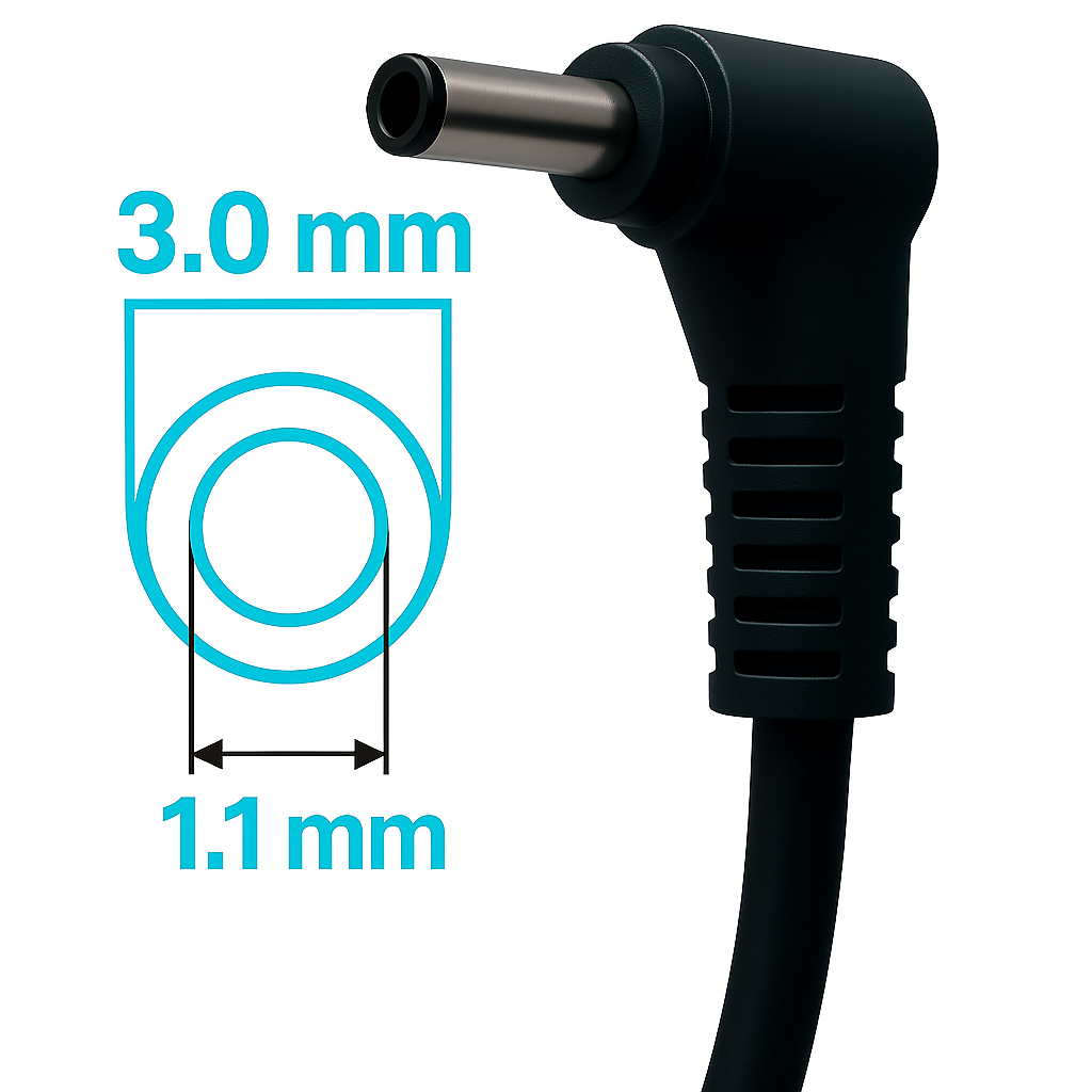 Cargador Notebook para Acer Aspire 19V 3.42A 65W Plug Negro 3.0x1.1mm