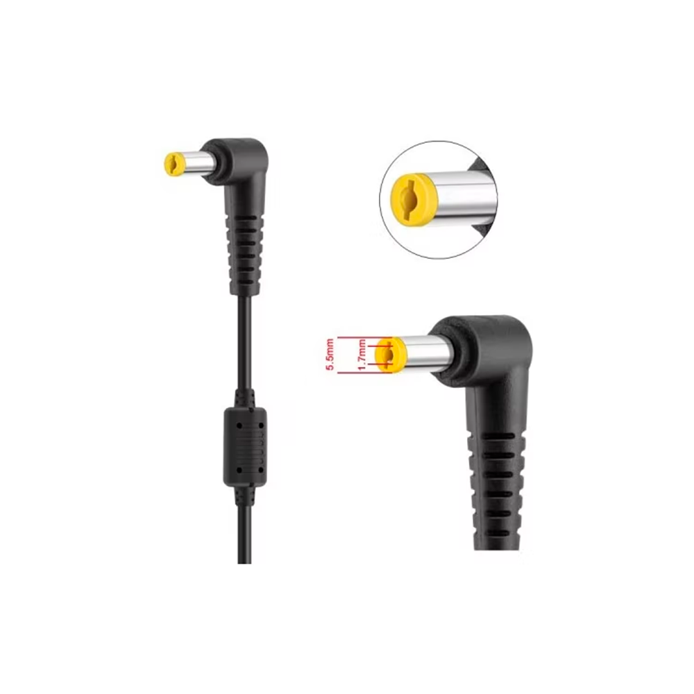 Cargador Notebook para Acer Aspire 19V 3.42A 65W Plug amarillo 5.5x1.7mm