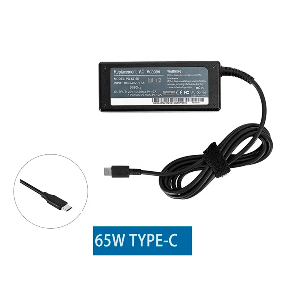 Cargador Notebook para HP Tipo USB-C 20V 3.25A 65W