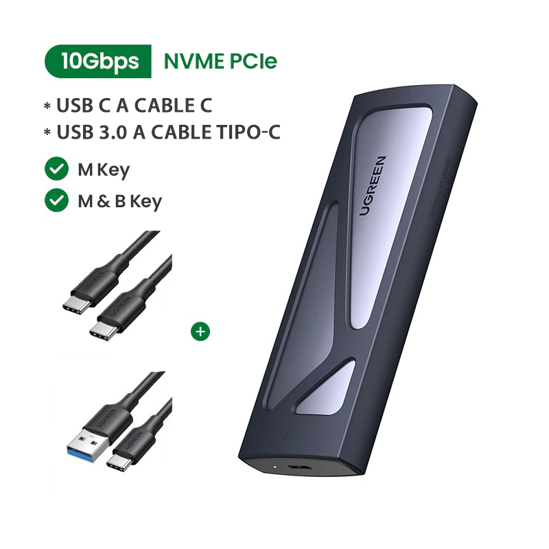 Case Cofre Adaptador de Disco Duro M.2 M2 Nvme Pcie SSD