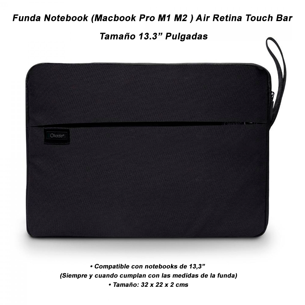 Funda para Notebook MacBook Hasta 13.6" pulgadas