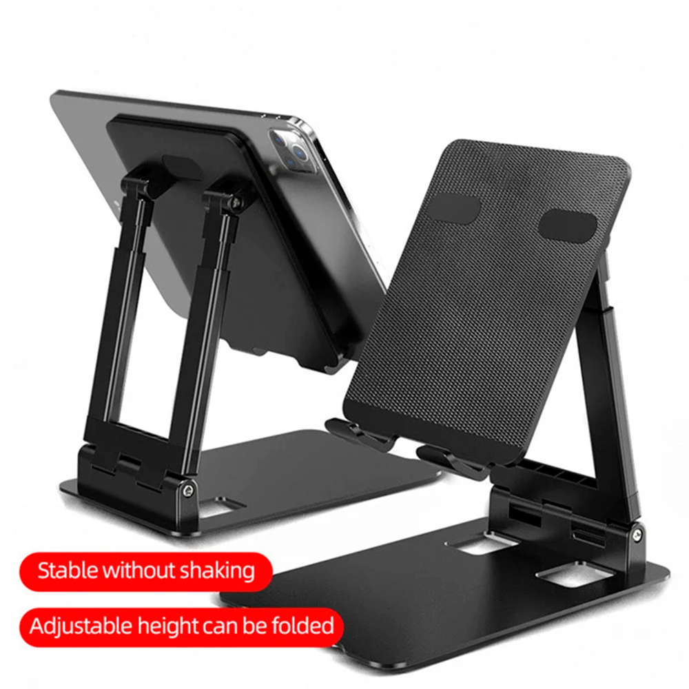Base Soporte Plegable Robusto para Celular Tablet hasta 15" Escritorio Metalico