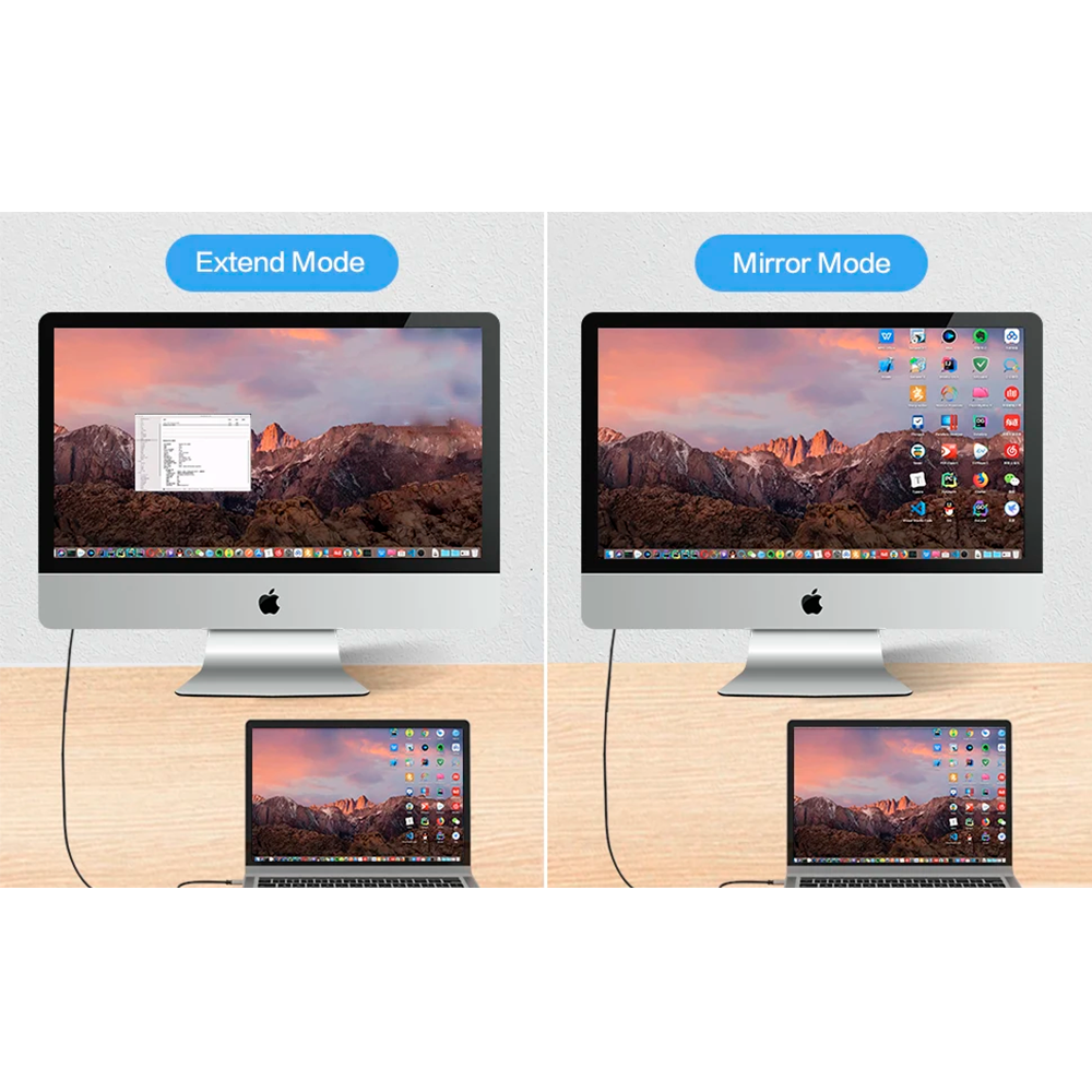 HUB Adaptador USB-C 8 en 1 para Mac MacBook Windows