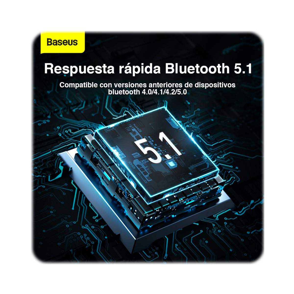 Adaptador Transmisor Receptor Bluetooth 5.1 USB Notebook PC