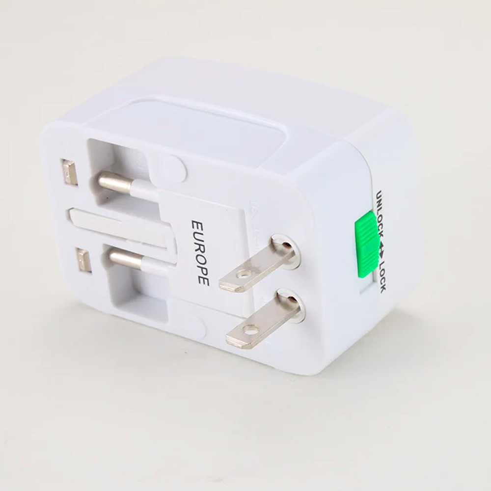 Adaptador Enchufe Universal Viajero Europeo Americano