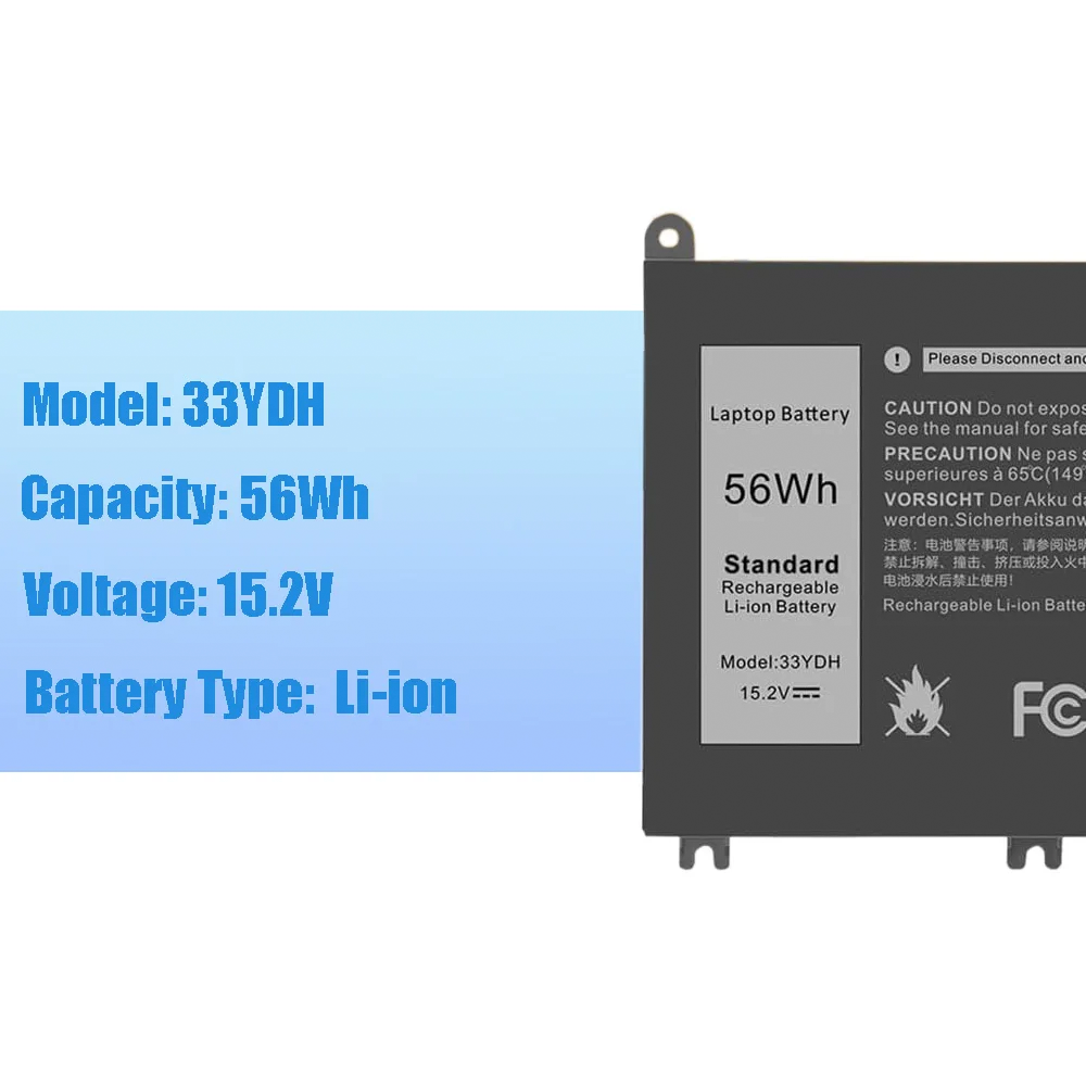 Batería para Notebook Dell Inspiron PVHT1 W7NKD 33yDH 15.2V 56Wh