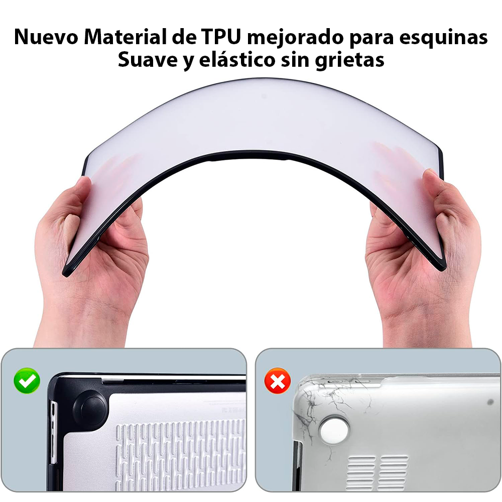 Carcasa para MacBook Air (chip M1, 2020) A2337 y Funda Notebook