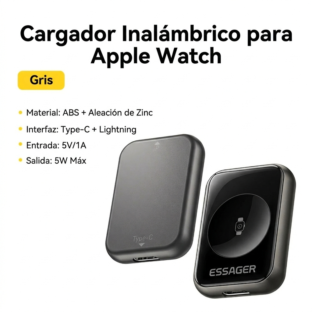Cargador para Apple Watch Magnético Dual USB-C Series 11-2