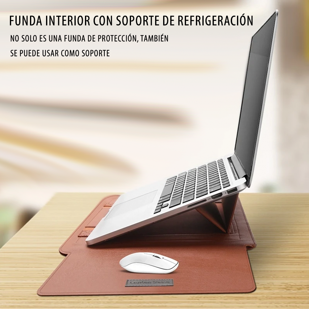 Funda para Notebook MacBook con Soporte Plegable 11 a 15 Pulgadas