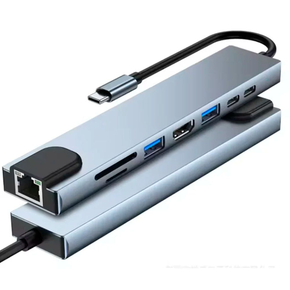 HUB Adaptador USB-C 8 en 1 para Mac MacBook Notebook
