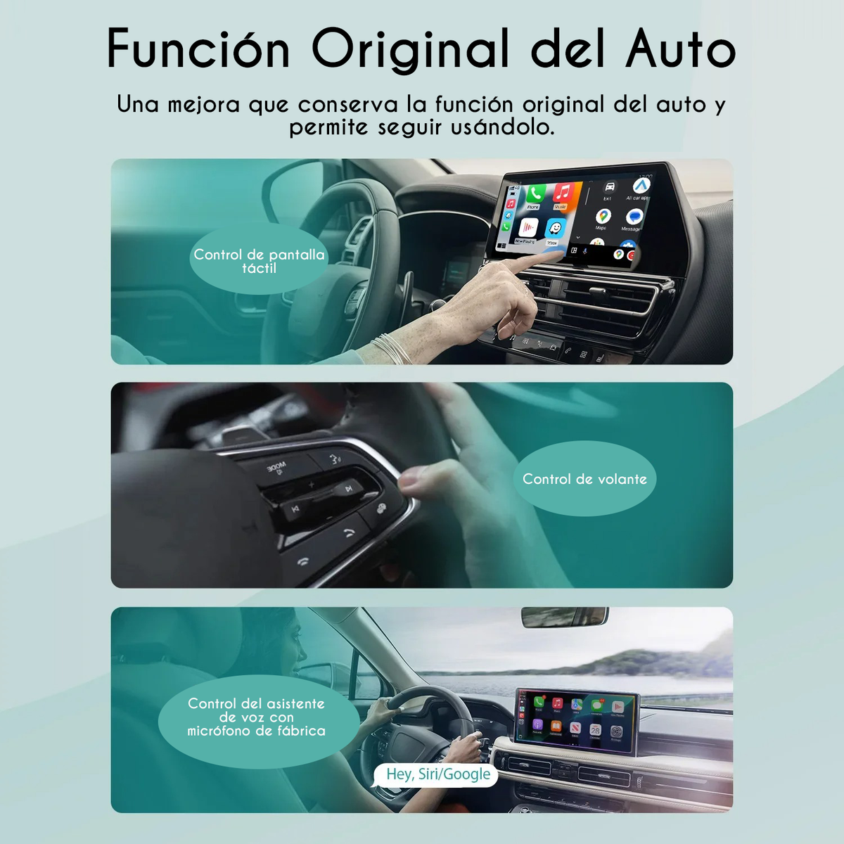Adaptador Inalámbrico 2 en 1 USB Carplay Android Auto Wifi