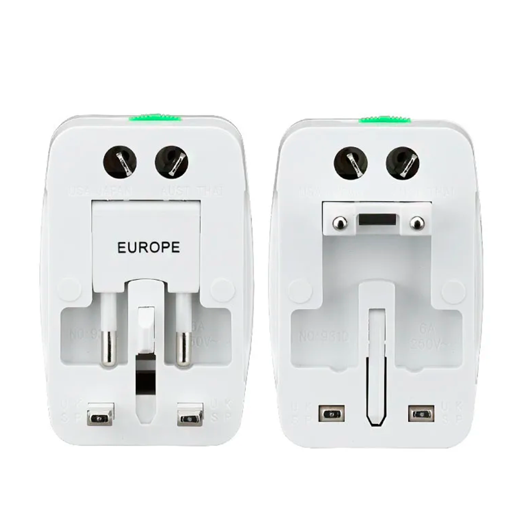 Adaptador Enchufe Universal Viajero Europeo Americano