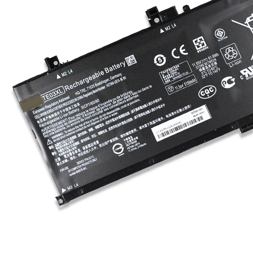 Batería para Notebook HP Pavilion Gaming TE03XL 11.55 V 61.6Wh