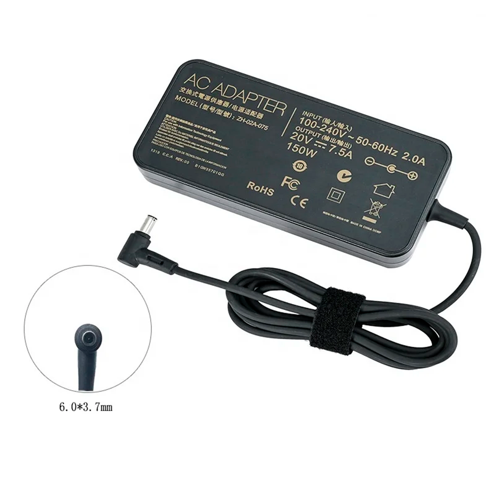 Cargador Notebook para Asus 20V 7.5A 150W Plug 6.0x3.7mm
