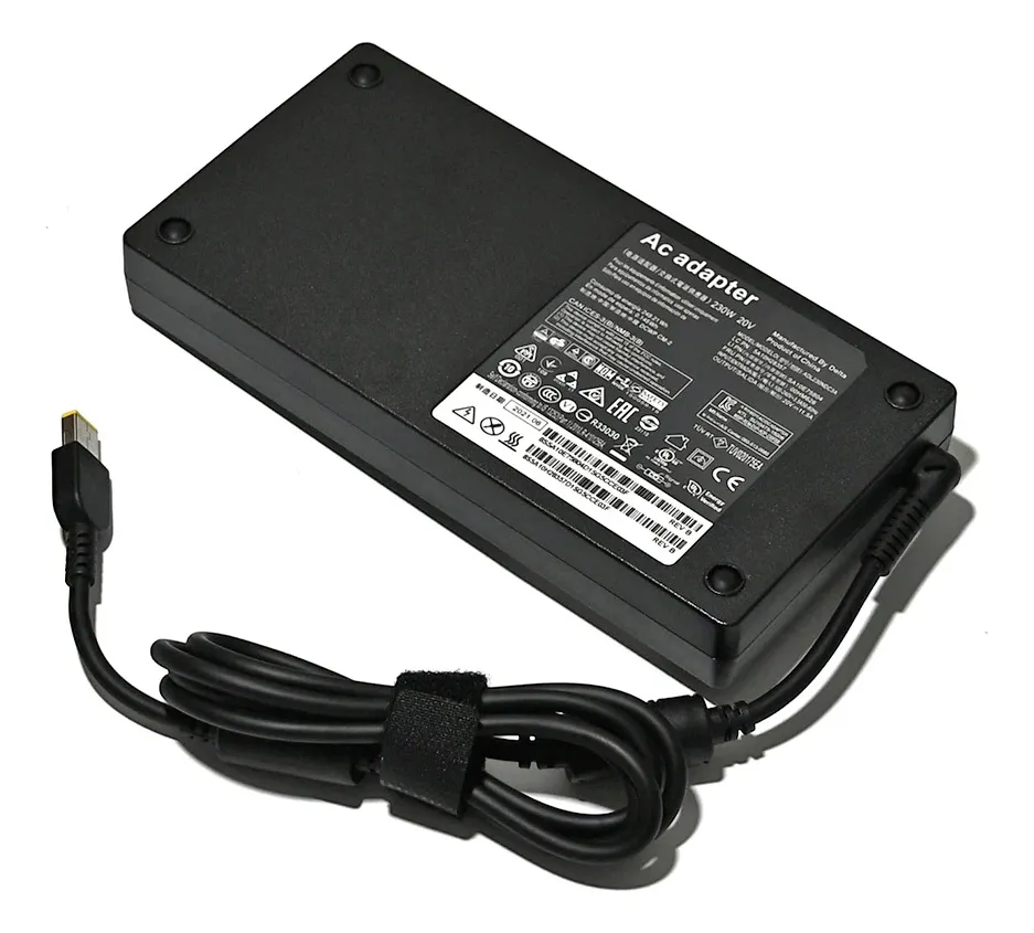 Cargador Notebook para Lenovo 20V 11.5A 230W Plug Rectangular amarillo