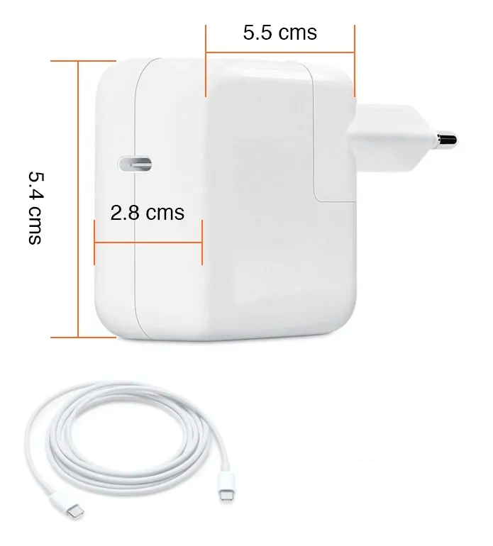 Cargador para MacBook Air 30W tipo USB-C a USB-C