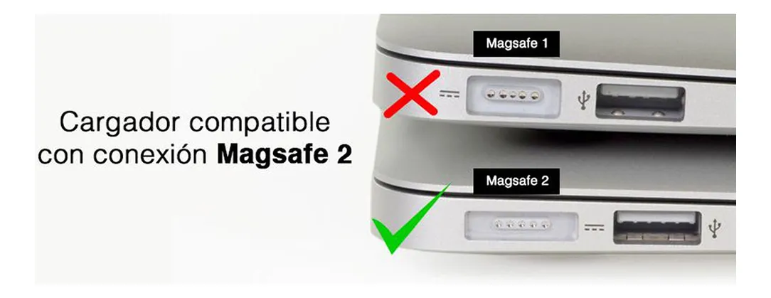 Cargador para MacBook Pro / Air 85W Conector tipo T Magsafe 2