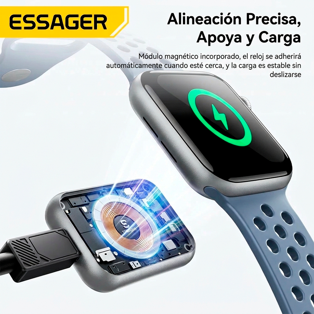 Cargador para Apple Watch Magnético Dual USB-C Series 11-2