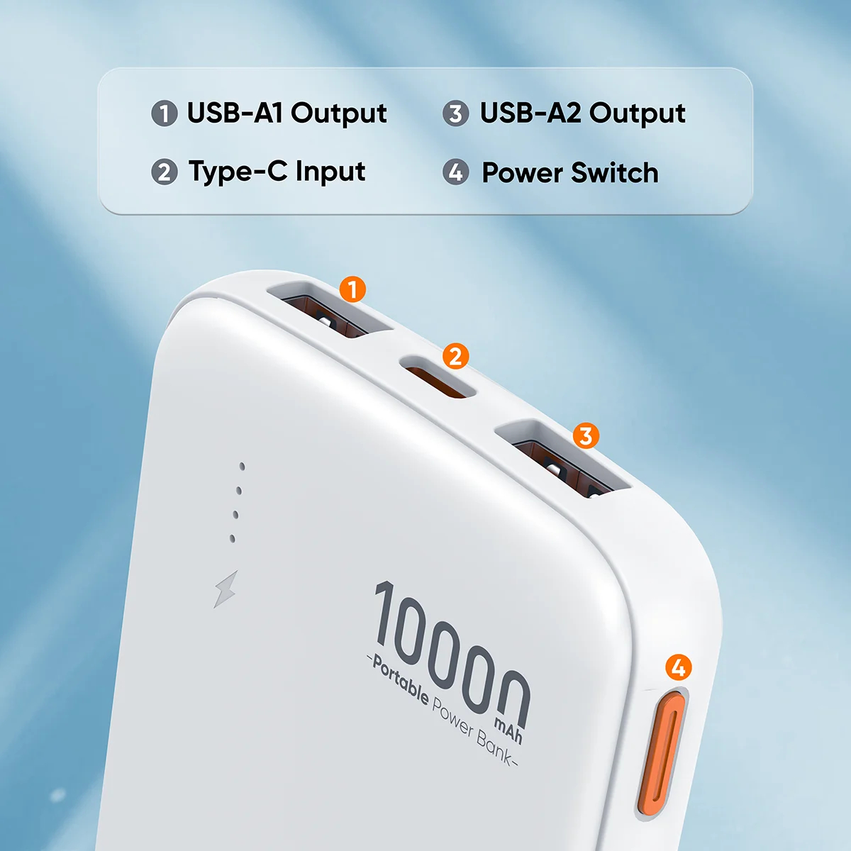 Batería Externa 10000 mAh 10W Cargador Portátil