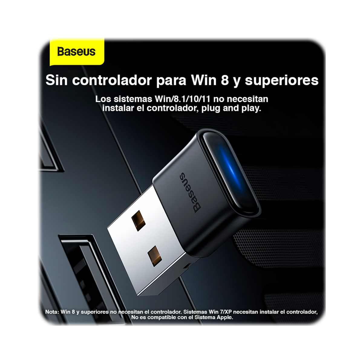 Adaptador Transmisor Receptor Bluetooth 5.1 USB Notebook PC
