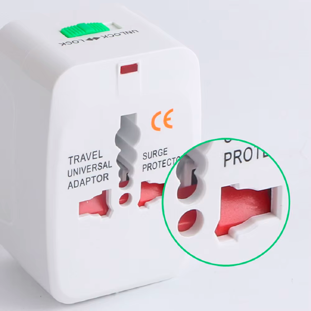 Adaptador Enchufe Universal Viajero Europeo Americano