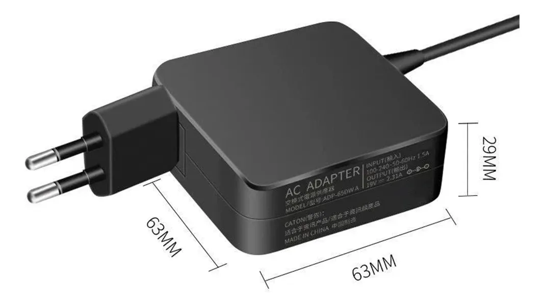 Cargador Notebook para Asus 19V 2.37A 45W Plug 4.0x1.35mm Cuadrado