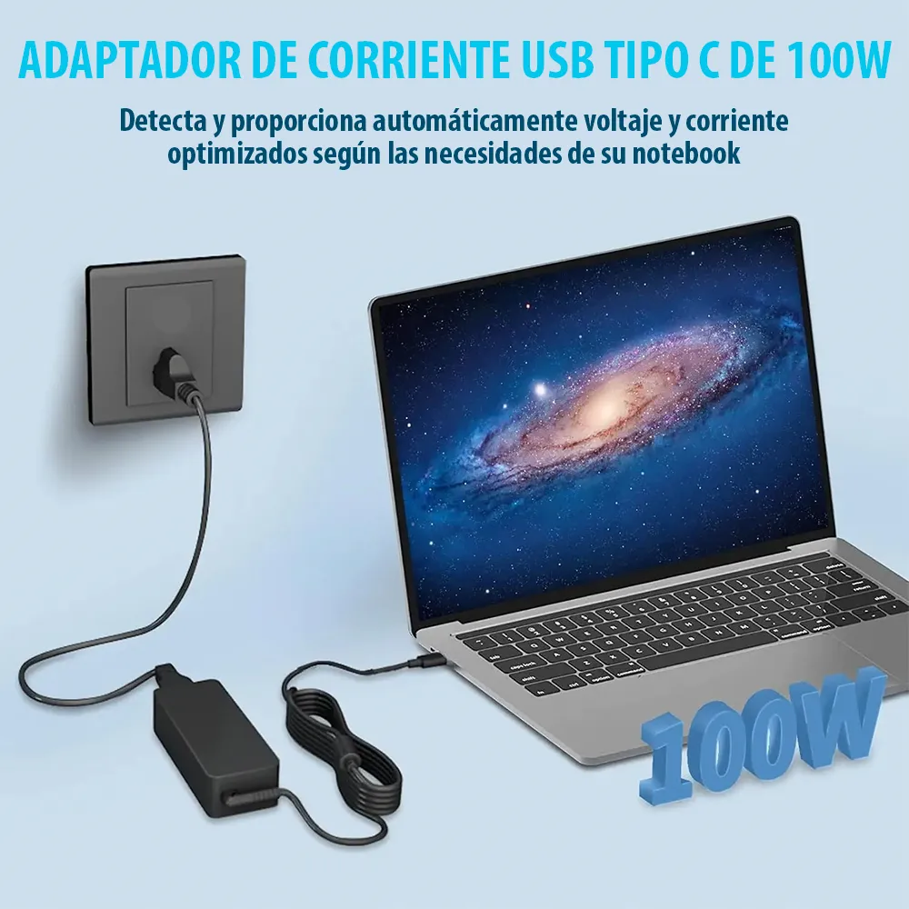 Cargador Notebook para Lenovo tipo USB-C 5A 100W