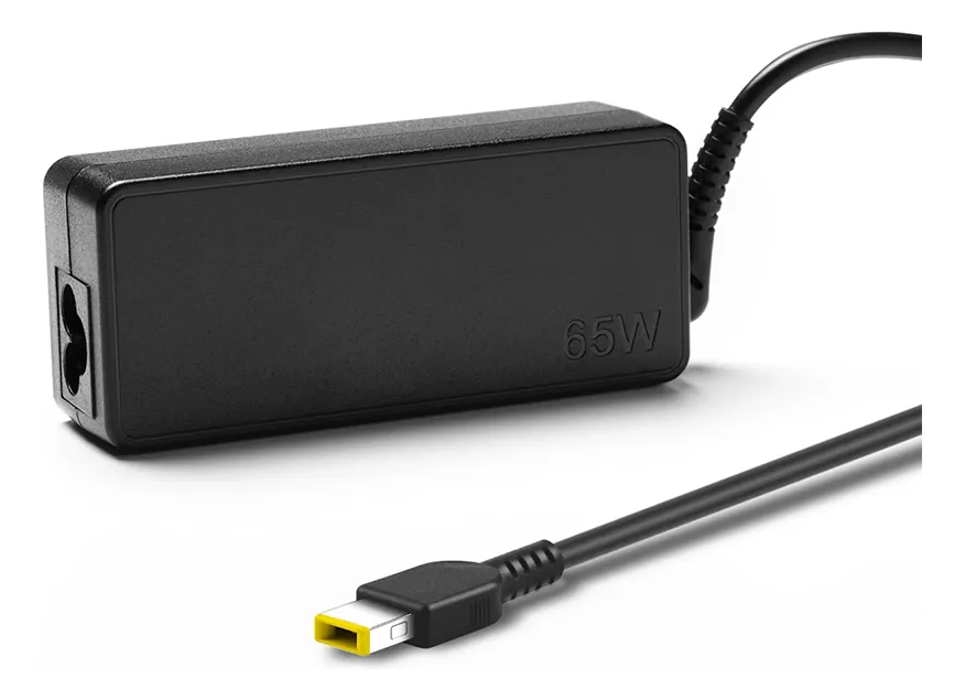 Cargador Notebook para Lenovo 20V 3.25A 65W Plug Rectangular amarillo