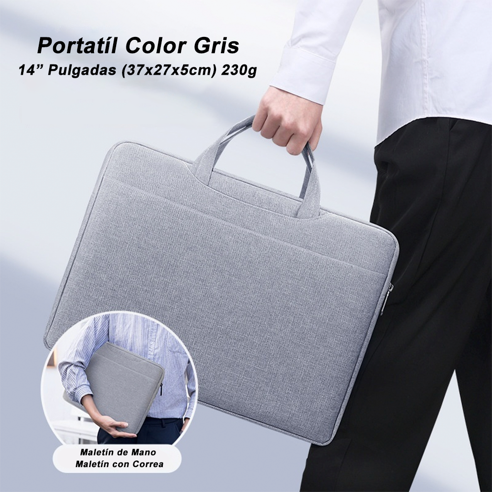 Funda para Notebook MacBook 14 Impermeable para Viaje Carry-on tipo Maletín