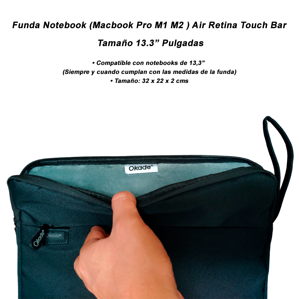 Funda para Notebook MacBook Hasta 13.6" pulgadas
