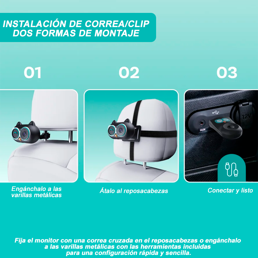 Adaptador Inalámbrico Carplay con Cámara Cabina