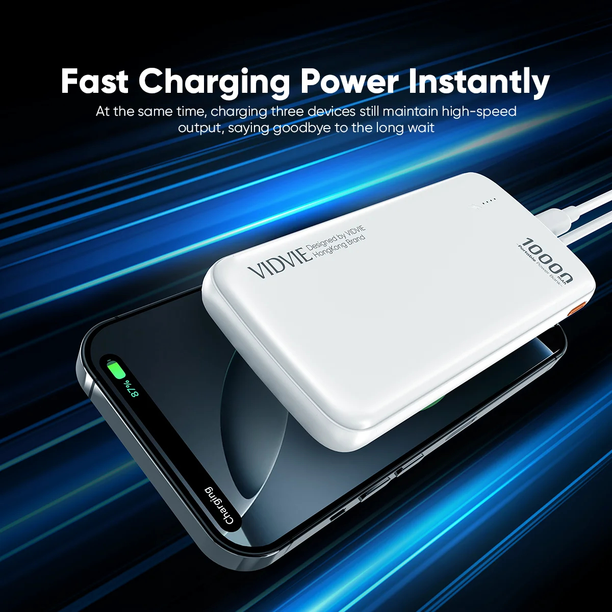 Batería Externa 10000 mAh 10W Cargador Portátil