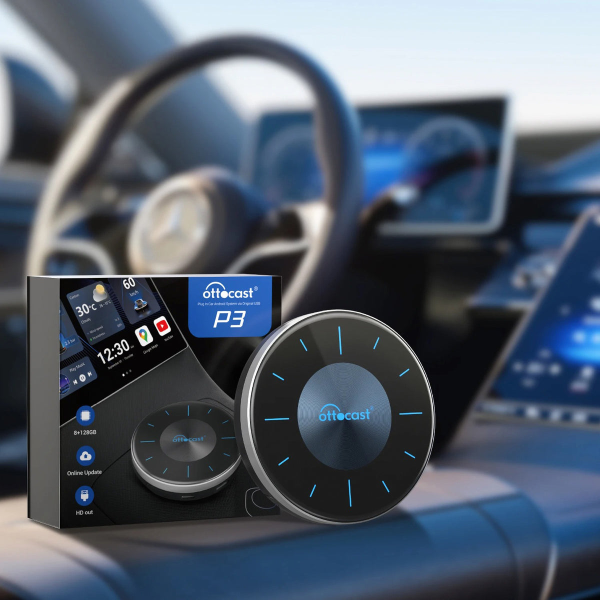 Dispositivo Carplay Android Auto Inalámbrico y Streaming