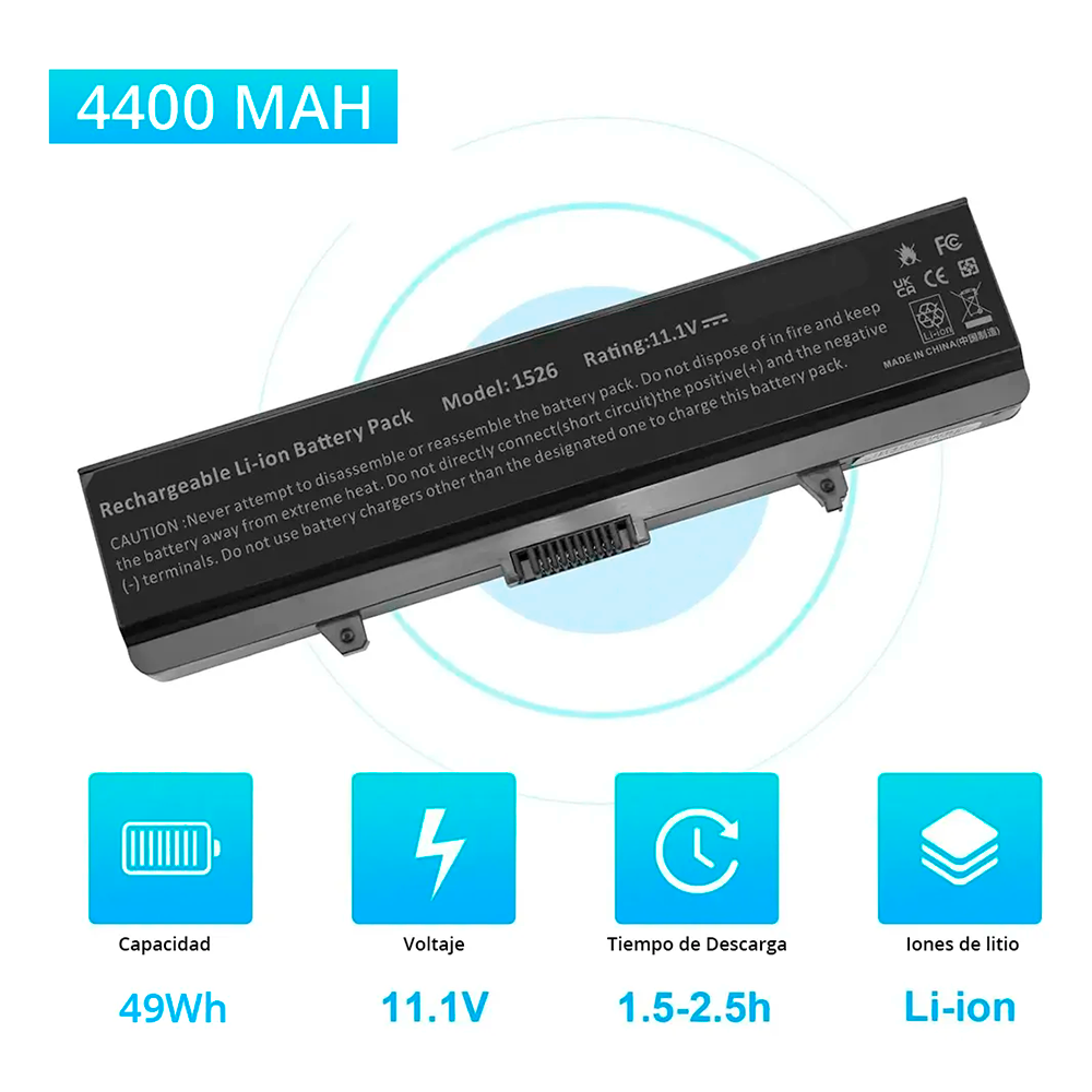 Batería para Notebook Dell Inspiron GW240 RN873 M911G 11.1V 49Wh
