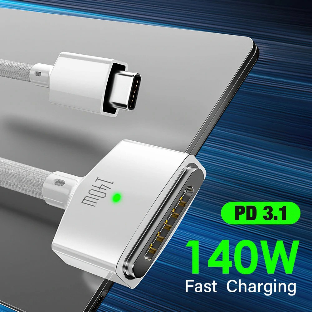 Cable de Carga para MacBook Air y Pro USB-C a Magsafe 3 140W