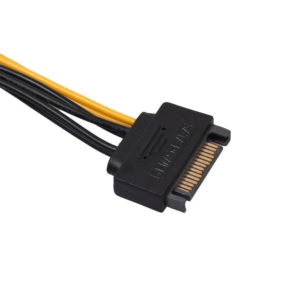 Cable Poder Sata 15pin a 6 Pin Pci Express Video