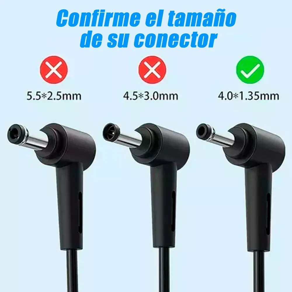 Cargador Notebook para Asus 19V 2.37A 45W Plug 4.0x1.35mm Cuadrado