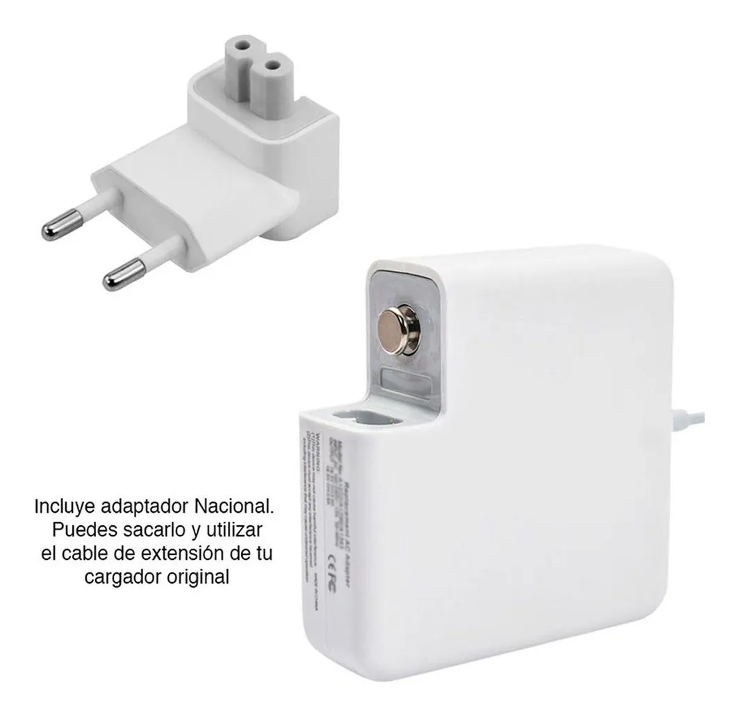 Cargador para MacBook Air 45W Conector tipo T Magsafe 2