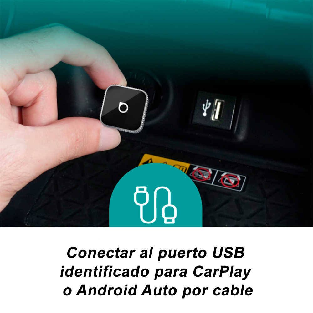 Adaptador Inalámbrico Carplay Android Auto Wifi Mini CP88