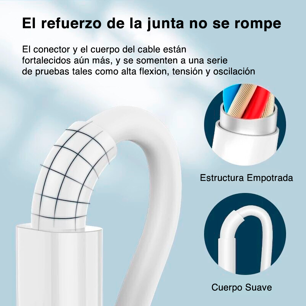 Cable de Carga USB-C a Lightning para iPhone